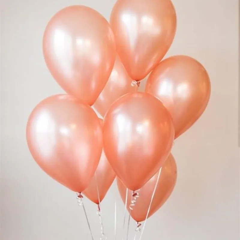 10pcs/lot rose gold confetti balloons 10inch wine red latex balloon wedding decoration happy birthday party supplies | Дом и сад