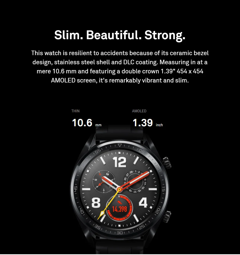 Huawei Watch GT Смарт часы Поддержка gps элегантный/vigor NFC 14 дней Срок службы батареи 5 атм водонепроницаемый телефонный Звонок трекер сердечного ритма