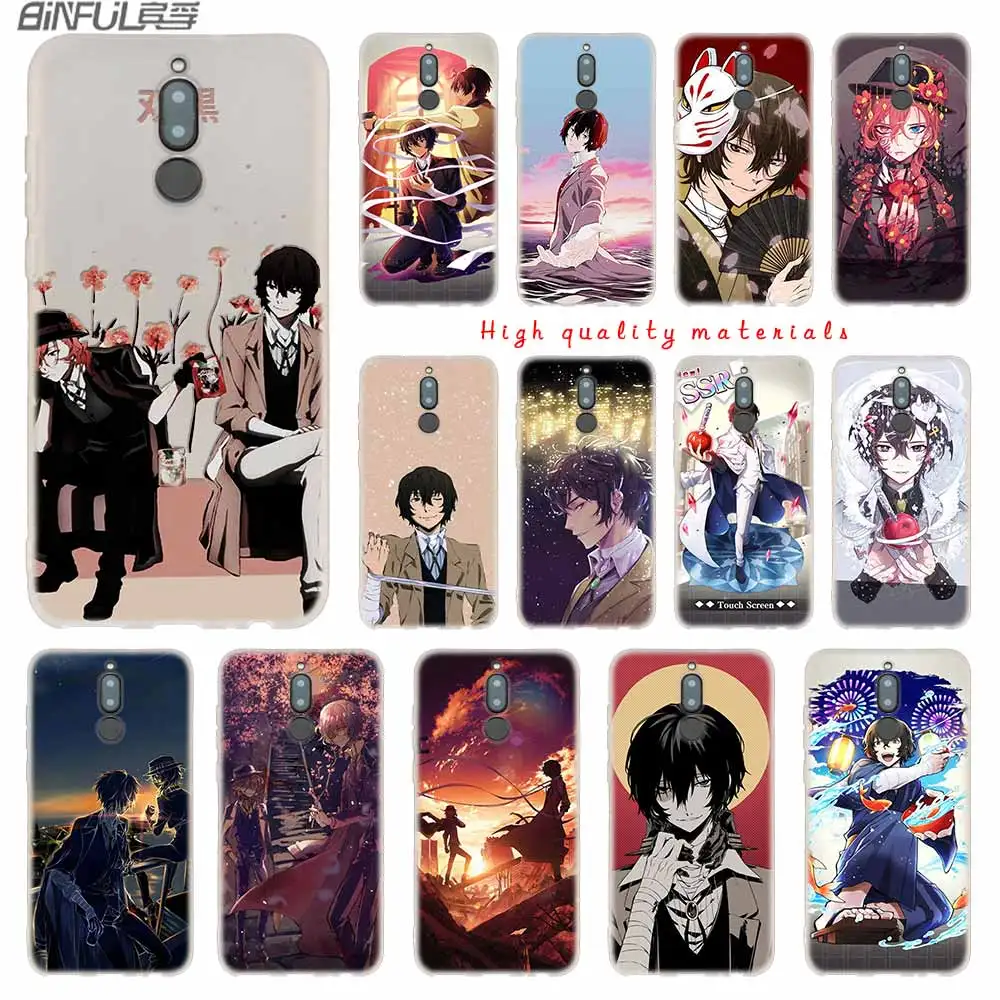 Японские мягкие силиконовые чехлы bungou для Huawei Mate 10 Lite 20 Pro 20X S Y5 2017 Y9 2018 2019 NOVA 3 3i