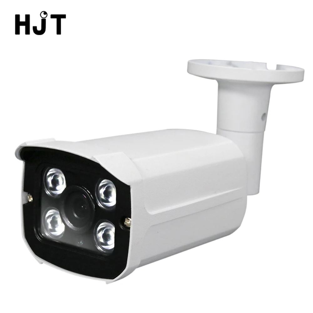 HJT с аудиовходом POE 5.0MP H.264/H.265 IP Камера 4 ИК ночного видения металл