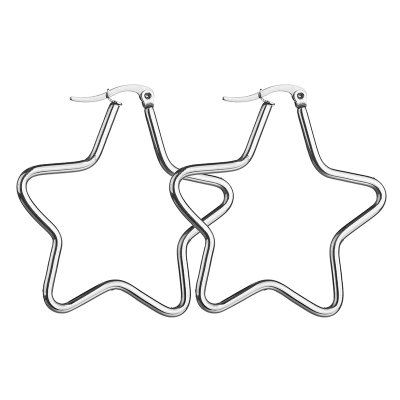 Uzone 2019 новые индивидуальные простые женские серьги-кольца из нержавеющей стали