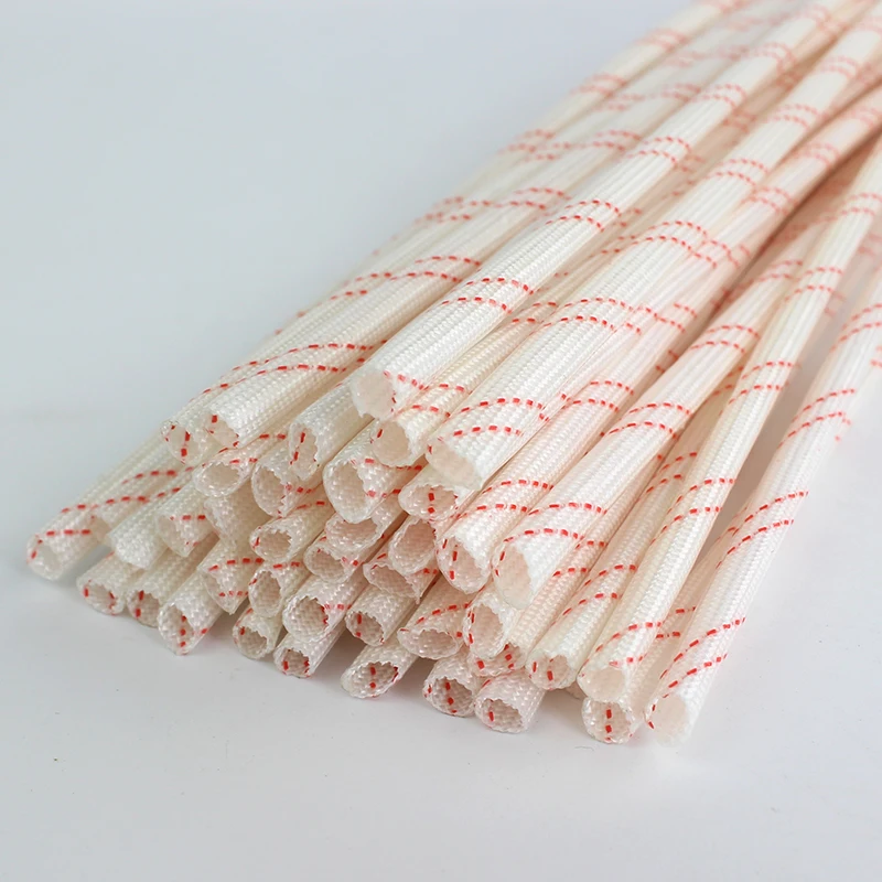 Бесплатная доставка 10 шт Стекловолоконная трубка гибкая кабельная втулка оплетенная огнестойкая трубка 105C 20 мм 25 мм 30 мм 35 мм кабельная втулка ПВХ