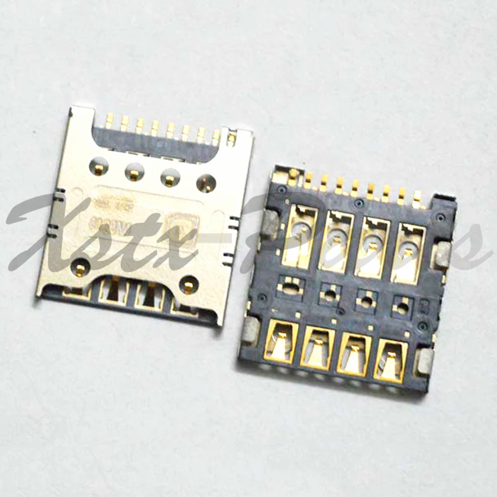 

2x SIM Card Reader Connector Slot Tray Holder Socket Repair Parts For LG F240 F240L/s/k LG G2 E980 E988 F320
