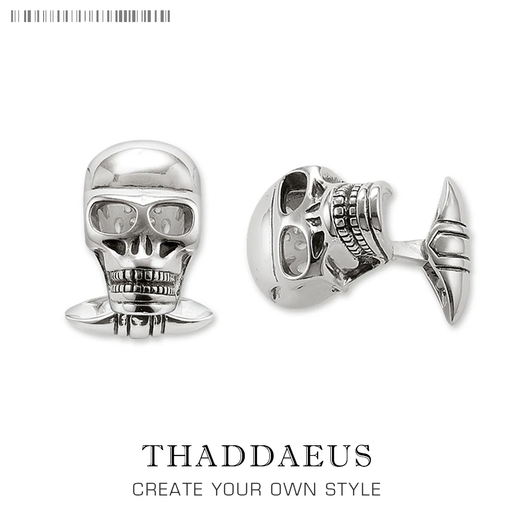 Запонки в виде черепа 2020 фирменные модные ювелирные изделия европейском стиле