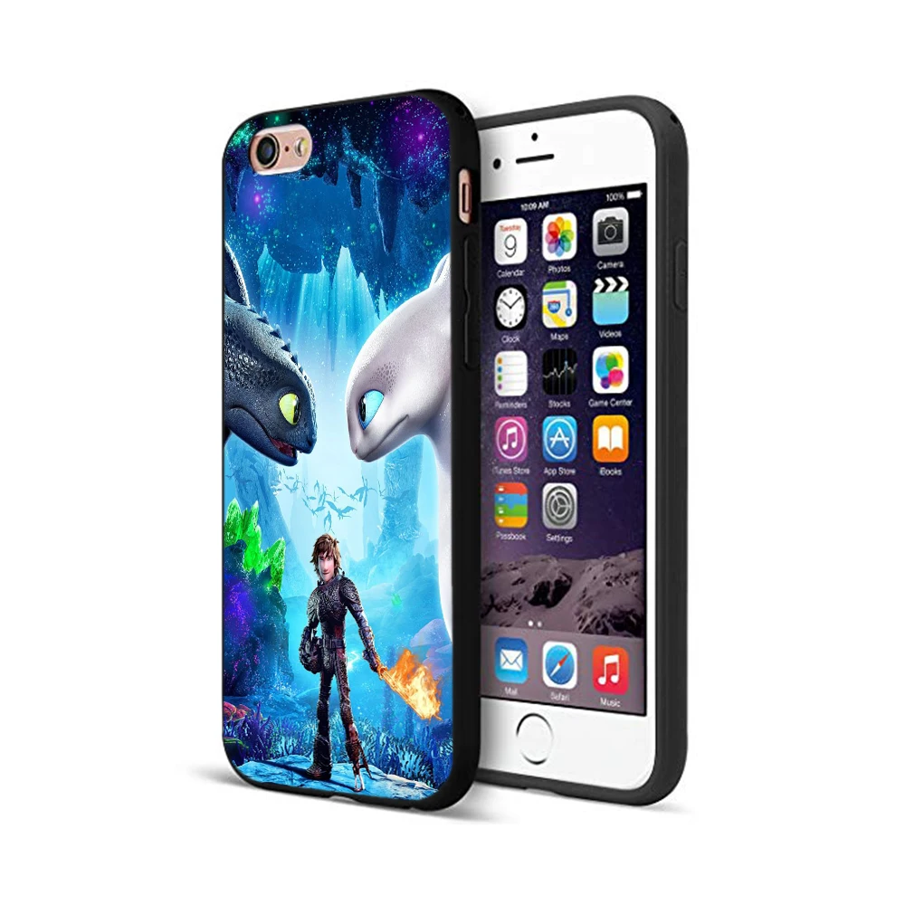 Черный ТПУ чехол для iphone 5 силиконовый 6 6s 7 8 plus x 10 XR XS 11 pro MAX Как приручить дракона |