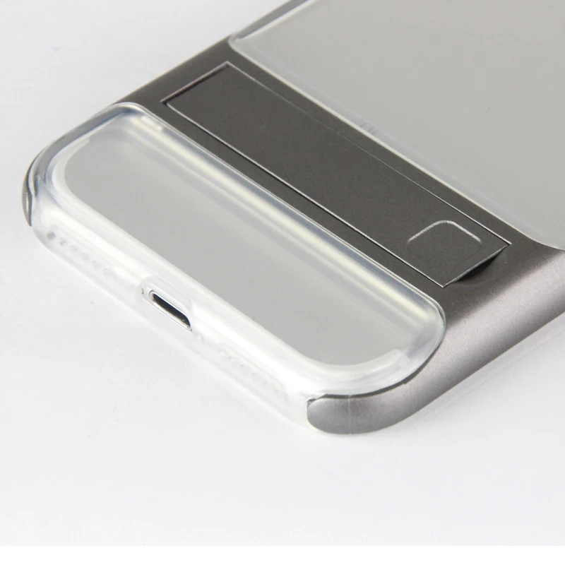 GKK Case for iPhone XR Transparent Soft TPU Silicon Back + Hard PC Stand Holder Colorful Cover Funda |