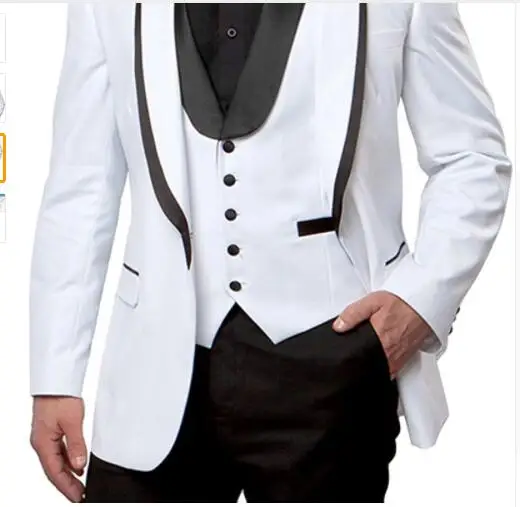 2018 индивидуальный заказ белый мужской костюм формальные Slim Fit указан Свадебный