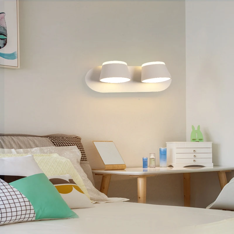 Прикроватная тумбочка для спальни светодиодная настольная настенная лампа