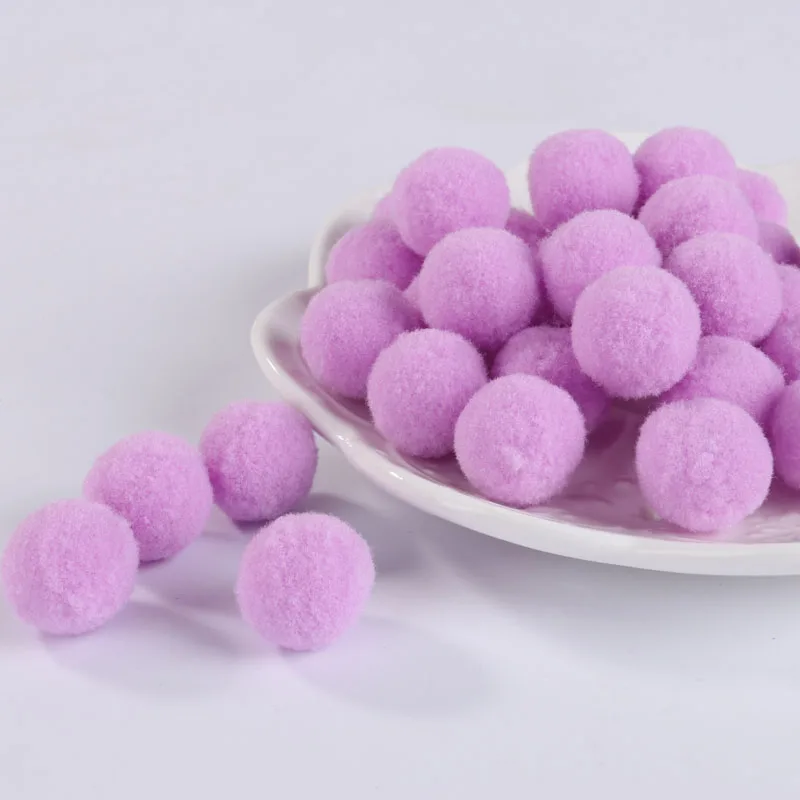 26 Light Purple 20 г Pompones 10/15/20/25/30 мм помпон мех корабль DIY мягкий помпонами свадебные/украшения дома Швейные На ткань аксессуары - Цвет: 26 Light Purple
