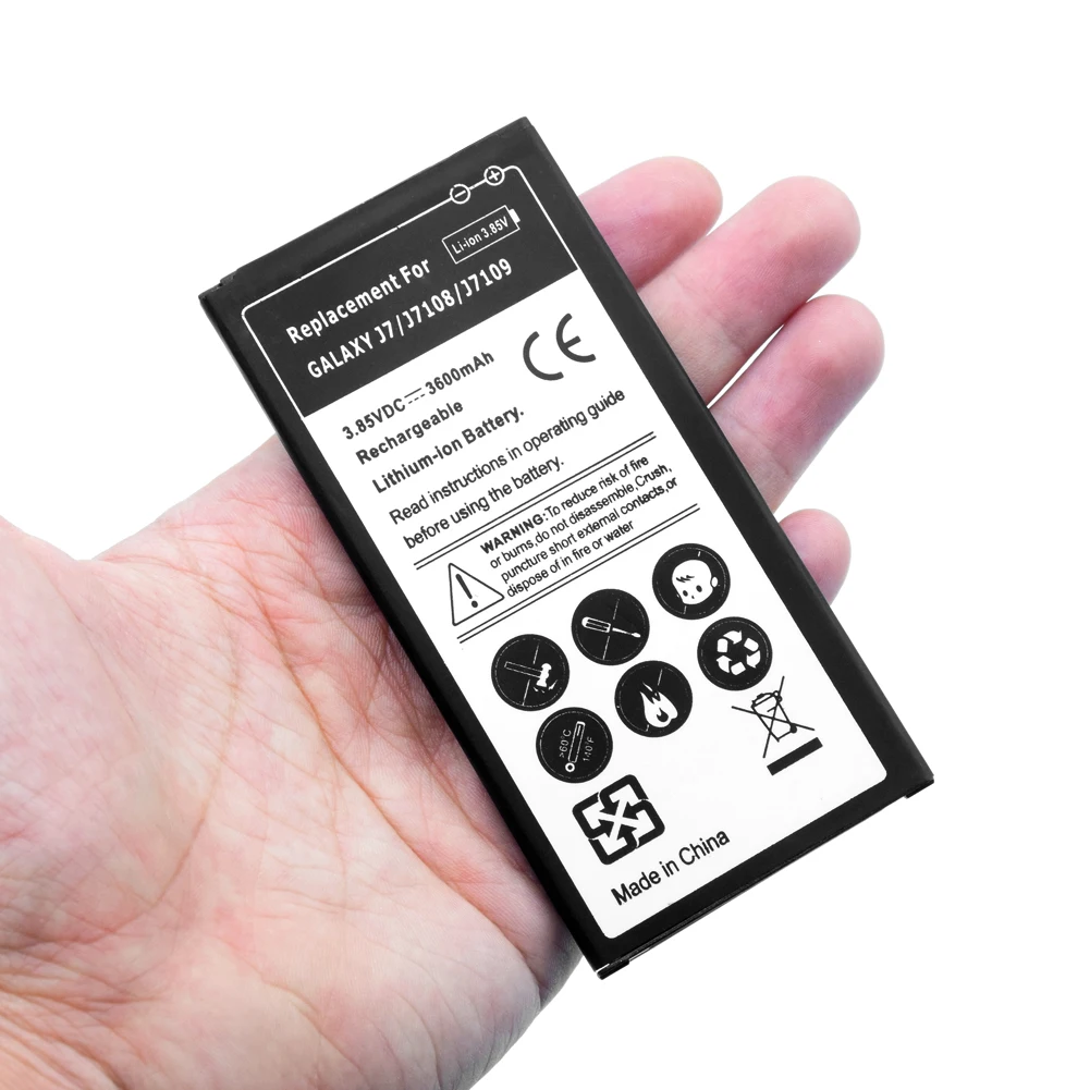 Батарея для samsung Galaxy J7 J7108 J7109 J710K J710H J710FN EB-BJ710CBA Lipo Li-Po литий-полимерная аккумуляторная батарея