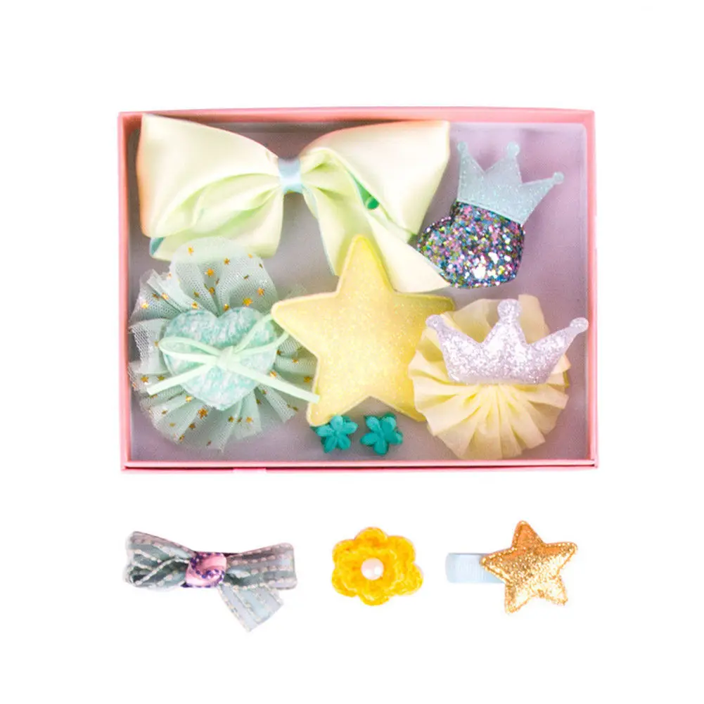 2019 Emmababy Cute Kids Baby Headband Girls Crown Hair Clip Ribbon Bowknot 10 Styles Of In Box | Детская одежда и обувь