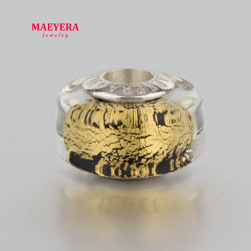 Оригинальный браслет MAEYERA из стерлингового серебра 925 пробы с золотым покрытием и