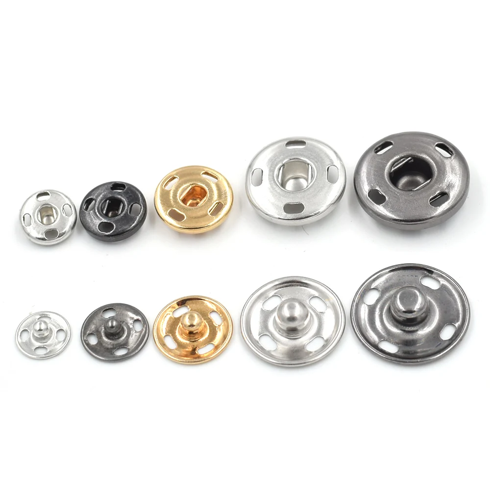 

8mm/10mm/12mm/15mm/17mm 20PCS/ lot metal Brass snaps. 4 hole dark buckle. Clothing & Accessories. Copper snap buttons.