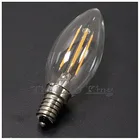 10 шт. E14 затемнения светодиодный светильник AC220V 230V 6ВТ 12Вт 18Вт лампа накаливания антикварная ретро Эдисон шарика светодионая лампа C35 C35L теплый белый