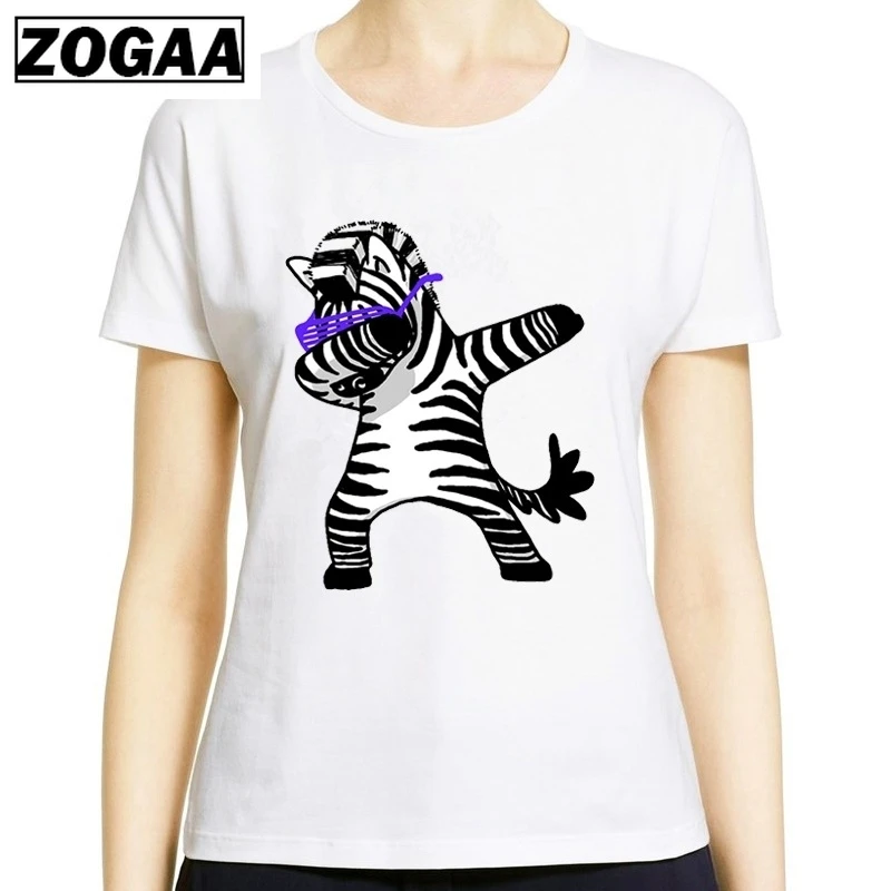 Новинка женская футболка с единорогом 2018 короткий рукав футболки круглым