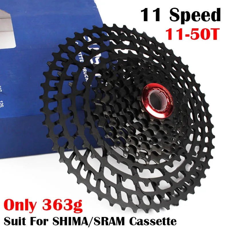 363 г/шт. 11-50T кассета 11 скоростей горный велосипед для шимы/sram 22 33 скорость | Спорт и