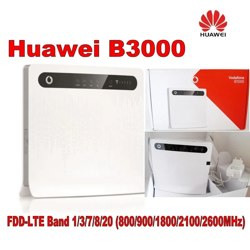 Комплект из 2 беспроводных маршрутизаторов Vodafone B3000(Huawei B593s-22) LTE 4G CPE с поддержкой