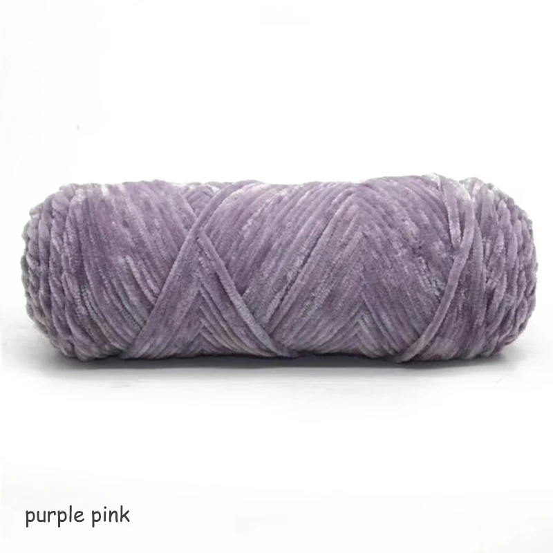 purple pink Бархатная пряжа линия Пальто DIY свитер мягкая Белковая кашемировая вязальная Пряжа Хлопок Детская Пряжа крючком Детская шерсть пряжа шелк шерсть - Цвет: purple pink