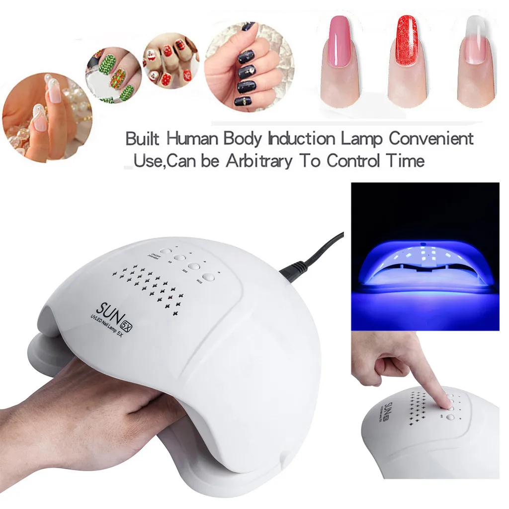48 Вт УФ лампа гель Сушилка для ногтей светодиодный Белый свет машина отверждения