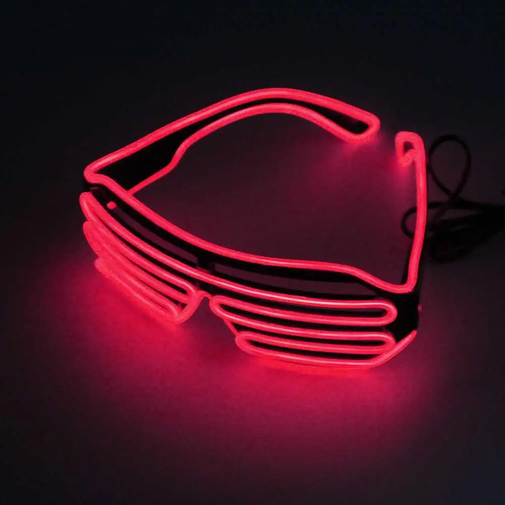 Pink Пластиковый светодиодный светильник для очков, мигающие оттенки, для свадебной вечеринки, для дома и улицы, ночные шоу и мероприятия, рождественские декорации - Цвет: Pink