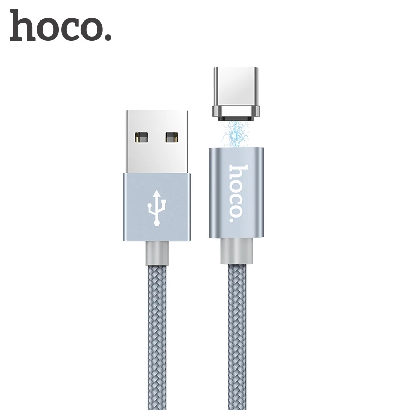 HOCO Магнитный кабель типа C быстрое зарядное устройство usb type-C USB-C зарядное устройство данных Магнитный кабель для Xiaomi huawei LG кабели для мобильных телефонов 1 м