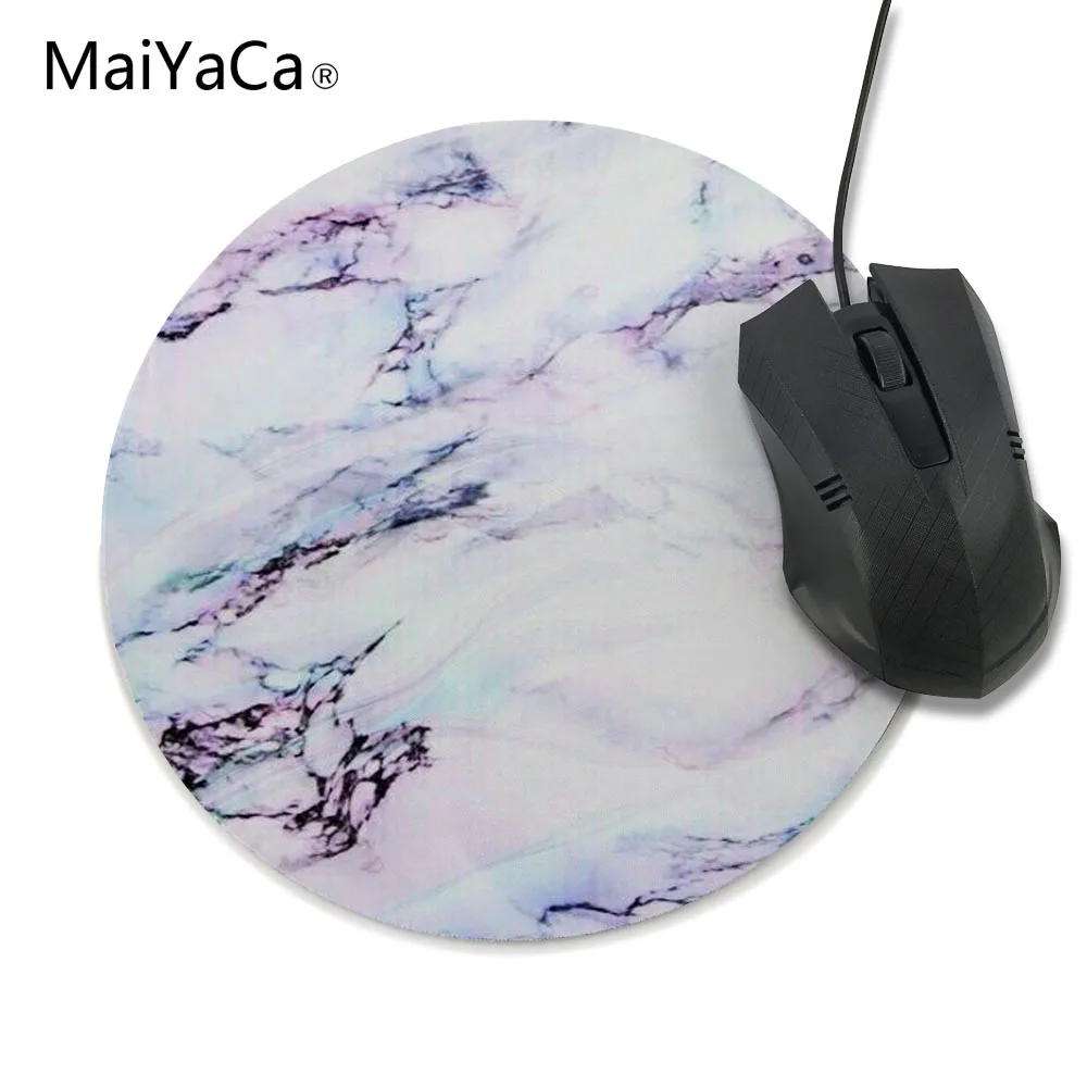 20x20cm Модный дизайн мраморный Золотой мятный круглый бирюзовый мрамор мраморный рисунок с мышью игровой коврик гриб коврик для мыши резиновый коврик - Цвет: 20x20cm