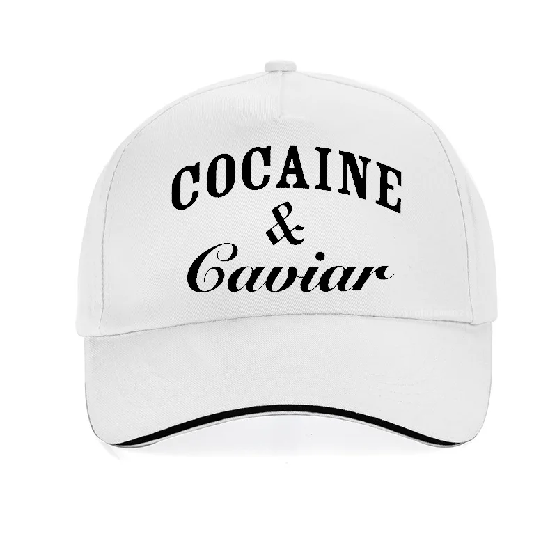 Бренд Cocaines& Caviar, хип-хоп шапка для мужчин и женщин, бейсболки унисекс, бейсболки, однотонные хлопковые кепки - Цвет: Белый
