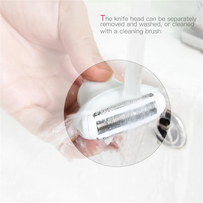 

CkeyiN 5 In 1 Women Hair Removal Shaver Epilator Female Shaving Machine Electric Trimmer Razor For Eyebrow Face Underarm Bikini