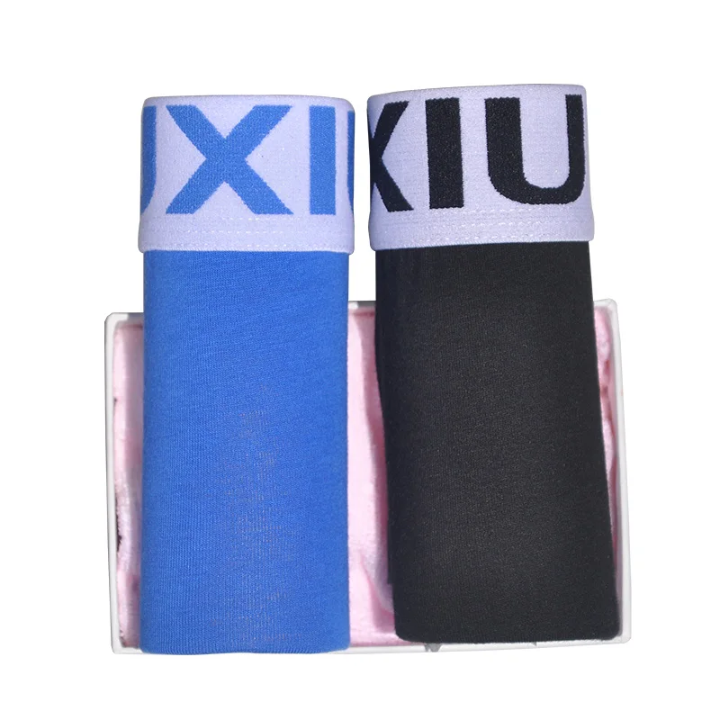 blue black DEWVKV, высокое качество, сексуальные мужские трусы, нижнее белье для мужчин, дышащие, удобные, пердят, трусы для мужчин, сексуальное нижнее белье для мужчин - Цвет: blue black