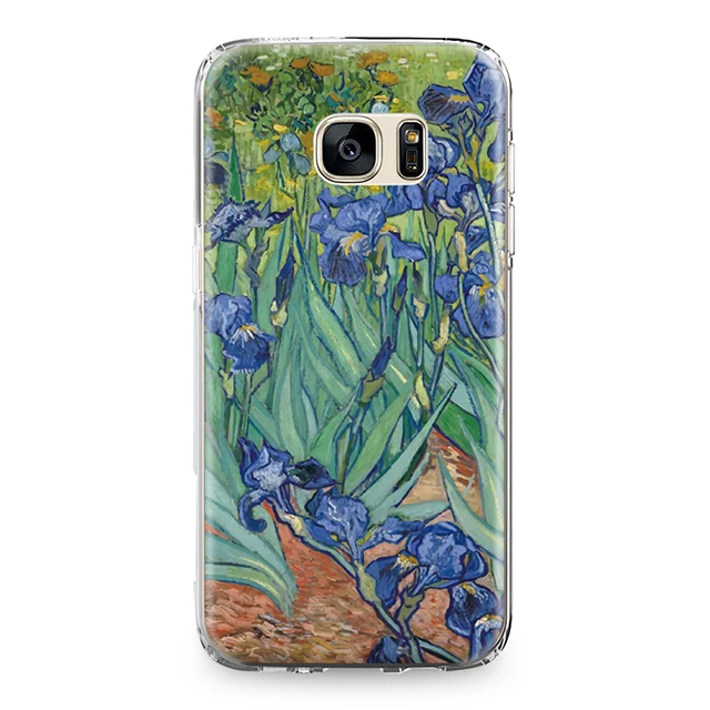 7084 Для samsung Galaxy S5 S6 S7 Edge S8 S9 S10 Plus S10e Note 4 5 8 9 Силиконовый чехол из ТПУ с изображением Ван Гога и цветов - Цвет: 7084