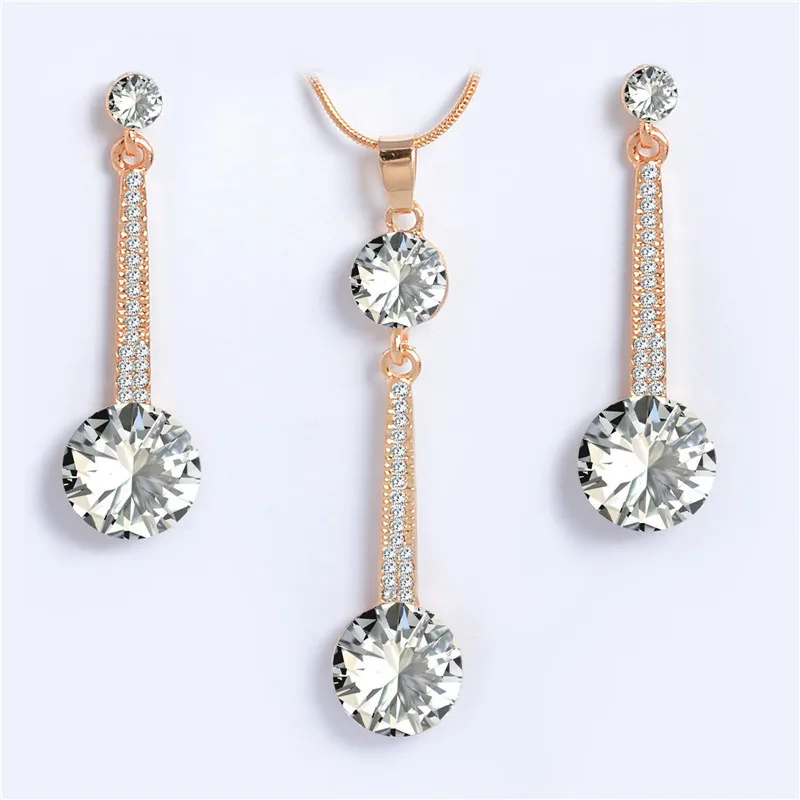 Комплект из колье и серёг с австрийским кристаллом|austria crystal|wedding jewelryjewelry wedding |