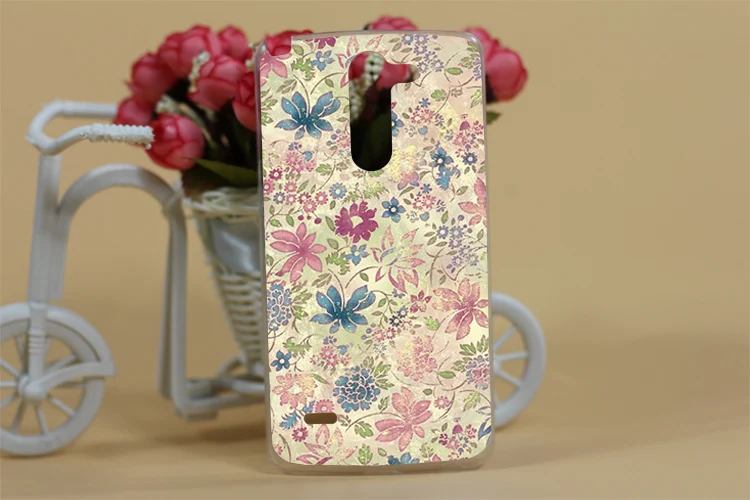 14 узоров, чехол с красивыми цветами для LG G3 Stylus D690 D690N/diy, жесткий пластиковый чехол с принтом для LG G3, чехол со стилусом