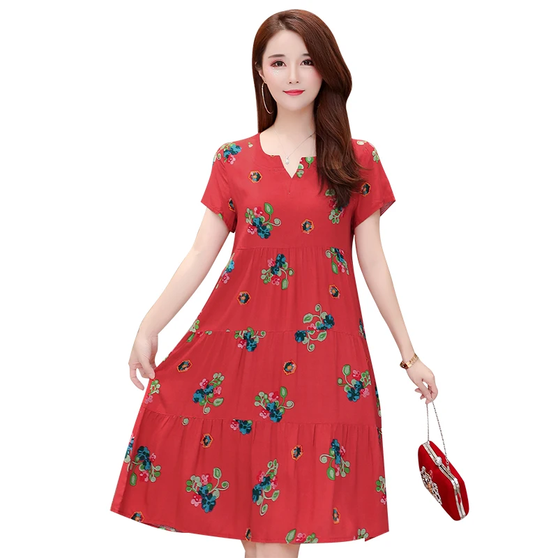 Летние платья для женщин с v-образным вырезом принтом в винтажном стиле vestidos verano