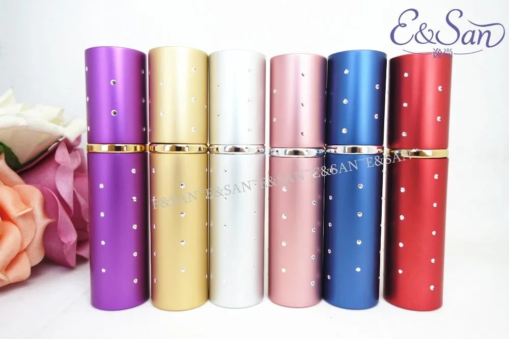 

Portable L03D-10ML Stars Lipstick Perfume Tube Glass Empty Aluminum Perfume Cosmetics Bottle 108PCS/LOT