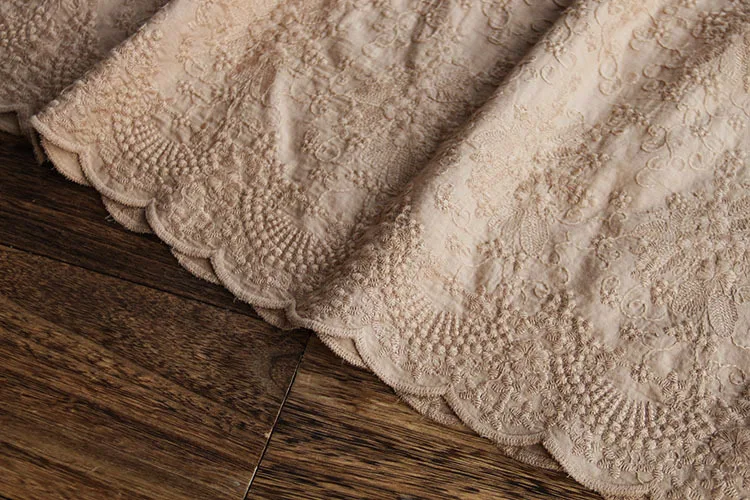 

5847 Spring Women Top Literary Vintage Ruffled Collar Drawstring Embroidery Cotton Pullover Long Sleeve Loose Shirt Blouse Women