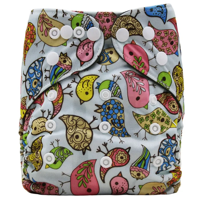 N19-2 diaper only Бамбуковый уголь внутренний детский тканевый подгузник многоразовый подгузник водонепроницаемый подгузник детские подгузники один размер подходит подгузник - Цвет: N19-2 diaper only