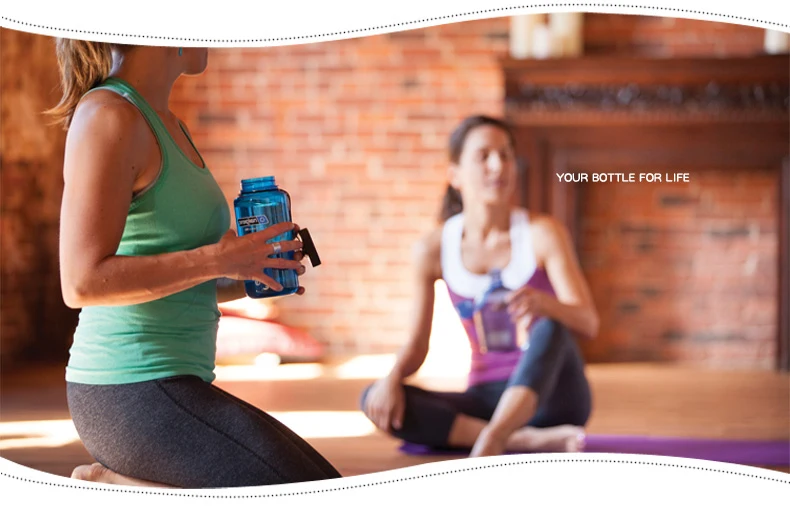 Nalgene Портативный Спорт на открытом воздухе чашки пластиковый стакан воды Велосипеды спортивный чайник герметичные чашки Пеший Туризм Спортивная бутылка для воды 1000 мл