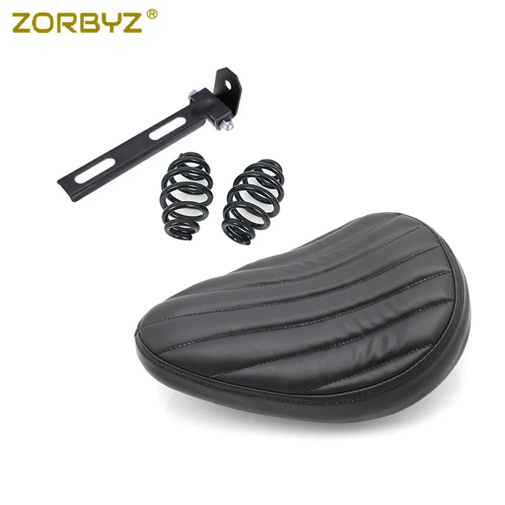 ZORBYZ Tuck & Roll PU кожаный сольный кронштейн для сиденья Весна Harley Bobber Chopper на заказ| |