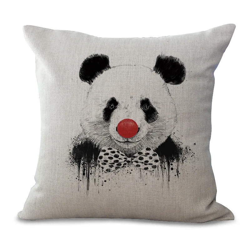 Панда Рисование набросков на каждый день для подушек из хлопка и льна
