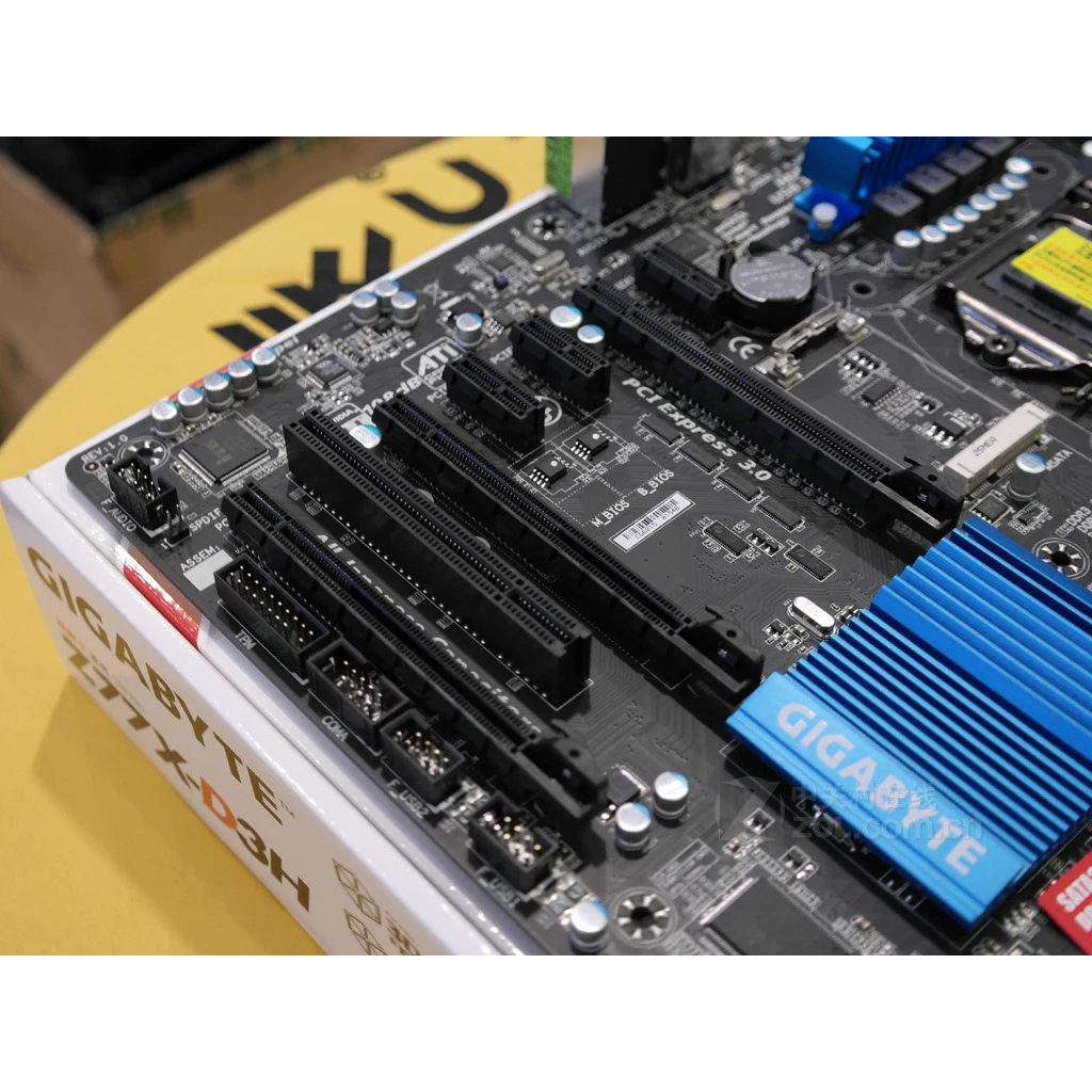 Материнская плата LGA 1155 Z77 DDR3 Gigabyte GA Z77X D3H 100% USB3.0 32G Desktop SATA III системная PCI E 3 0