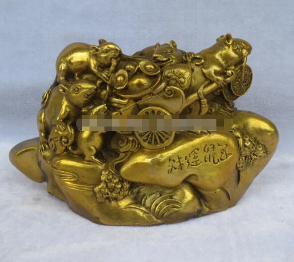 ZSR 1107 + рождественские украшения для дома Китайская латунная резная много мышей