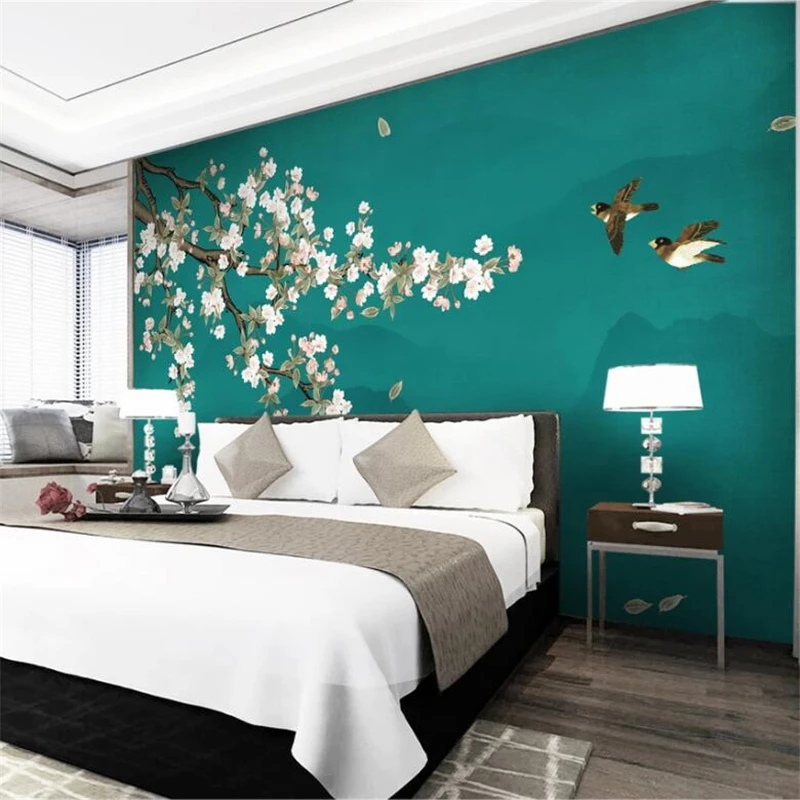 3d обои на заказ с рисунком морской выдры цветами и ручной росписью | Обустройство