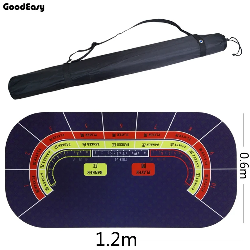 120*60 см баккара замшевые резиновая Техасский Холдем казино скатерть для покера