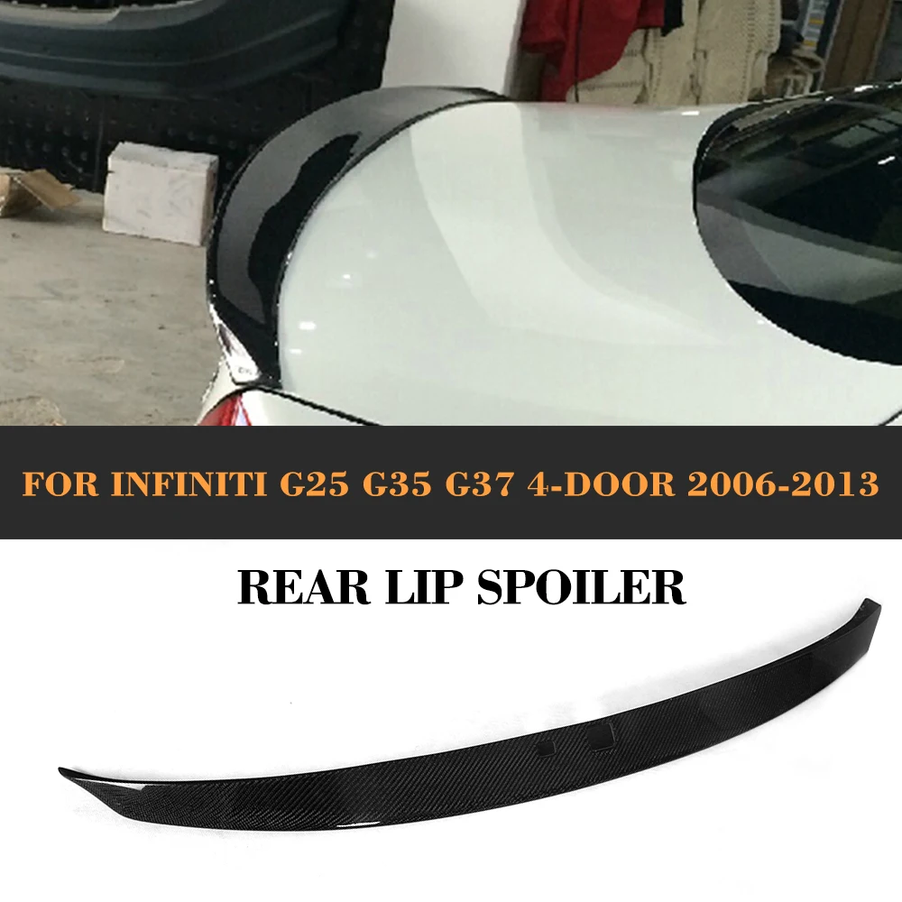 Карбоновый задний спойлер заднего крыла для Infiniti G25 G35 G37 4 двери 2006-2013