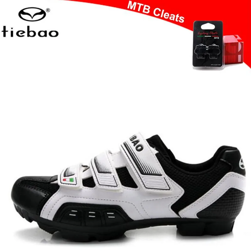 shoes add cleat Tiebao велосипедная обувь sapatilha ciclismo MTB zapatillas deportivas mujer Спортивная мужская обувь для горного велосипеда - Цвет: shoes add cleat