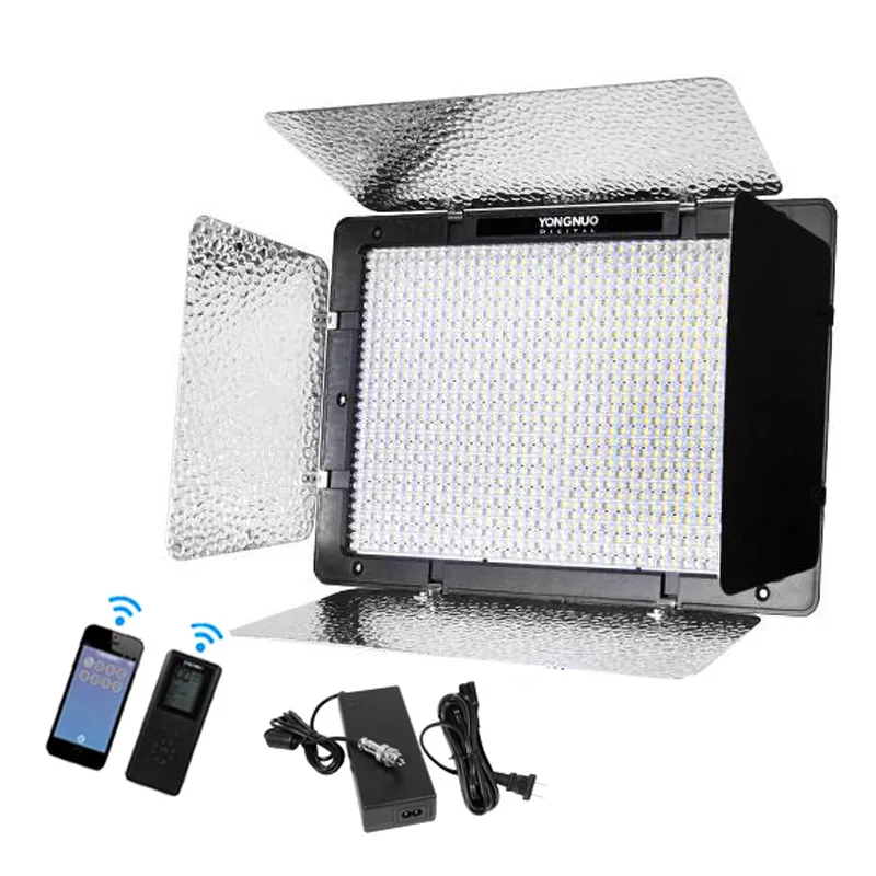 Yongnuo YN1200 + адаптер питания 5500K белый 9300LM CRI95 1200 SMD светодиодный видео