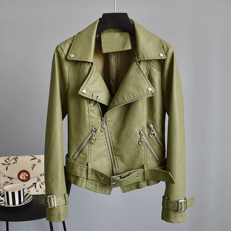 Fitaylor осень искусственная кожа мотоциклетная Pu короткая женская куртка пальто