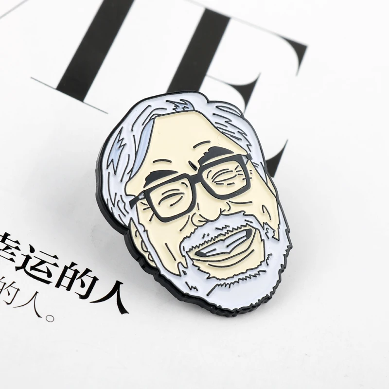 Брошь с эмалью в виде японского аниматора Миядзаки Хаяо брошь для женщин и мужчин
