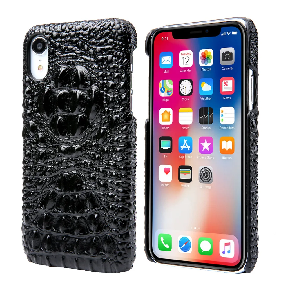 Чехол для iPhone X XS Max XR с текстурой под крокодиловую кожу | Чехлы мобильных
