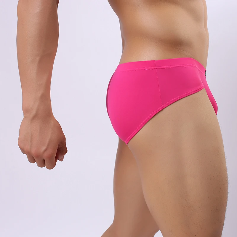 Fashion Men Ultra thin Ice Silk Underpants Sexy Comfortable BreathableBulge Boxers Panties Man Gay Shorts Underwear Size S M L | Мужская